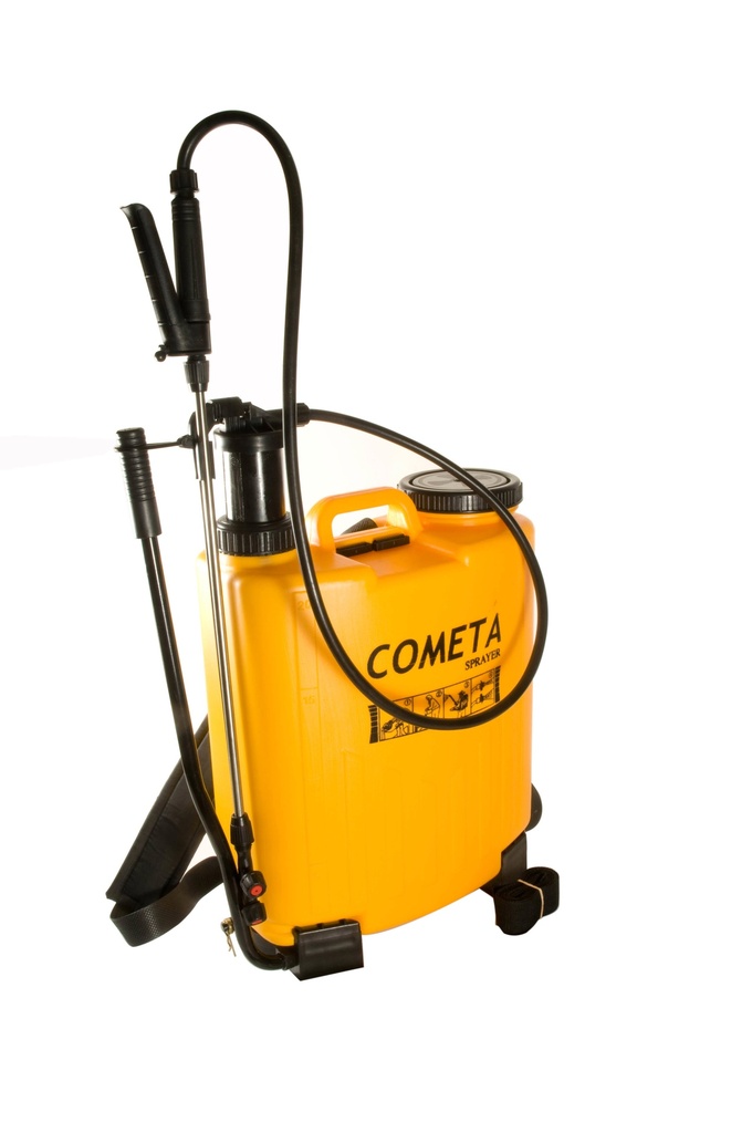 Pulverizador Cometa 20 Litros - Tanque Amarillo y Respaldar Rojo