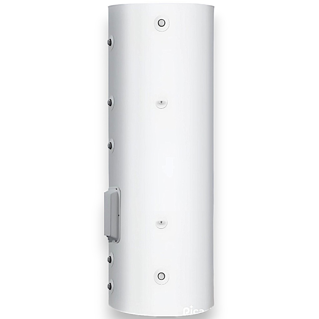 Tanque Acumulador de Agua Caliente Sanitaria para Sistema VRF Heat Recovery GREE Doble Serpentín Interno (Dual Coil) Integración Hidrónica con Hydro Box 300L